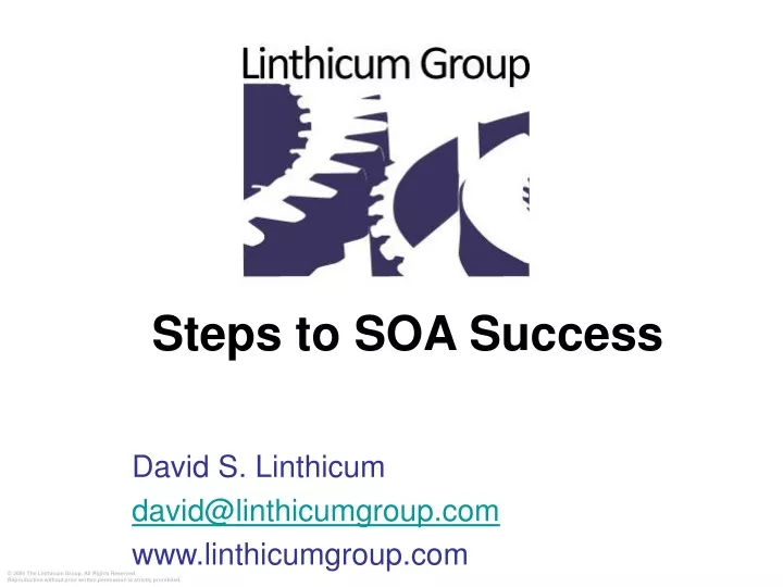 steps to soa success