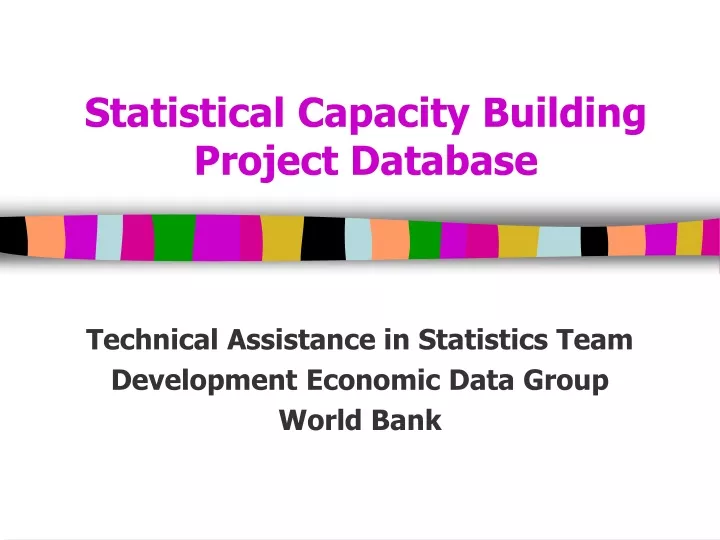 statistical capacity building project database