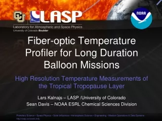 Fiber-optic Temperature Profiler for Long Duration Balloon Missions