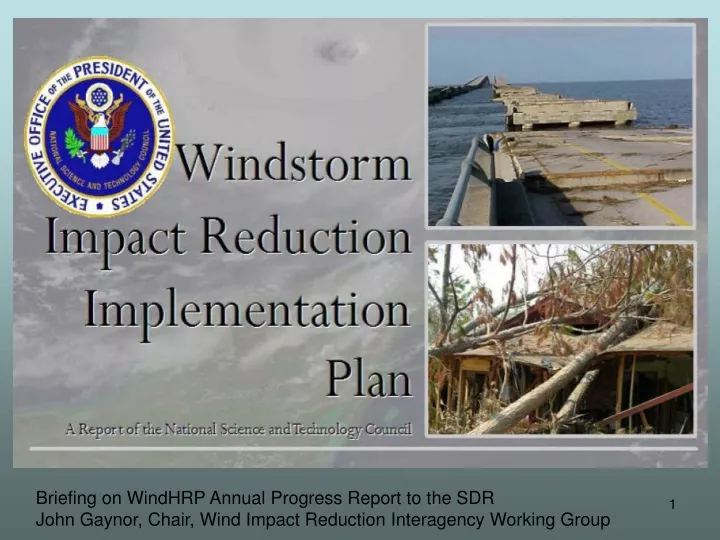 briefing on windhrp annual progress report