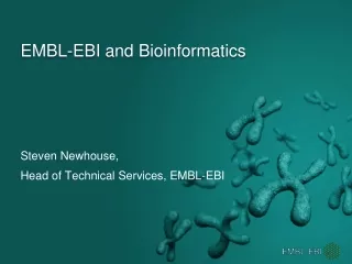 EMBL-EBI and Bioinformatics