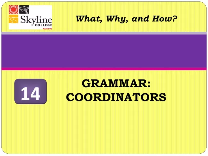 grammar coordinators