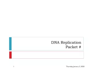DNA Replication Packet #