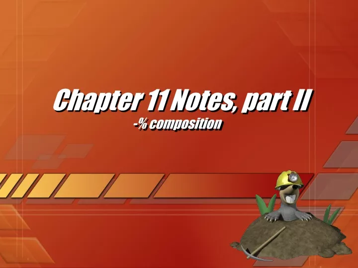 chapter 11 notes part ii