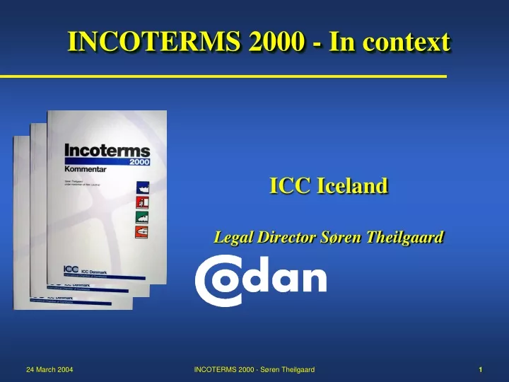 incoterms 2000 in context