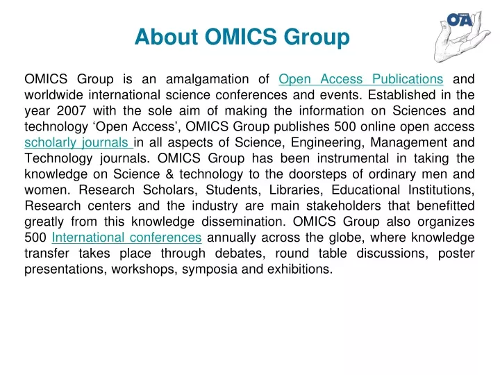 about omics group