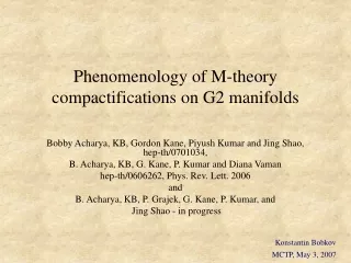 Phenomenology of M-theory compactifications on G2 manifolds