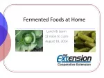 Fermented Foods at Home