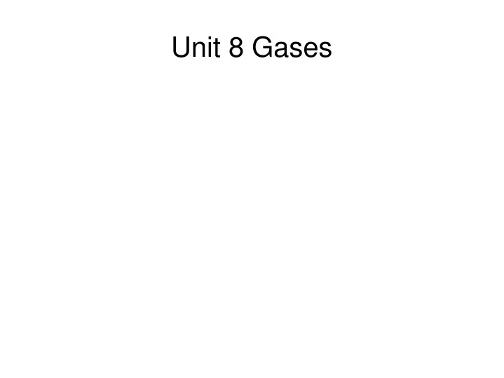 unit 8 gases