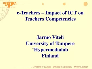 Knowledge and skills of Teachers