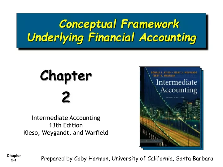 conceptual framework underlying financial accounting