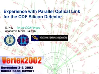 Experience with Parallel Optical Link for the CDF Silicon Detector