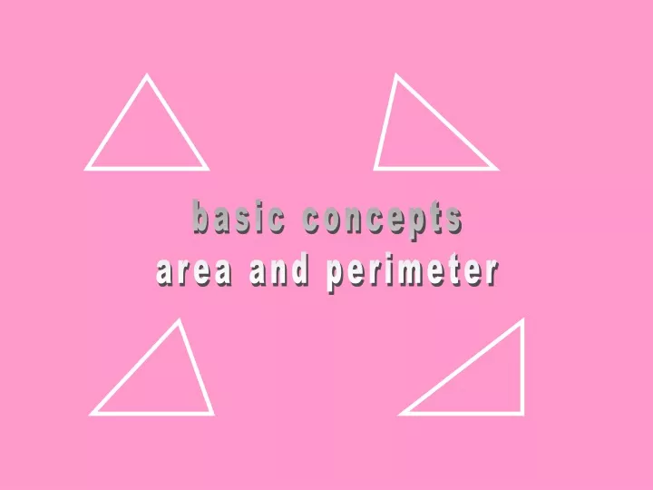 basic concepts area and perimeter
