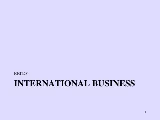 International Business