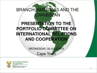 BRANCH: AMERICAS AND THE CARIBBEAN