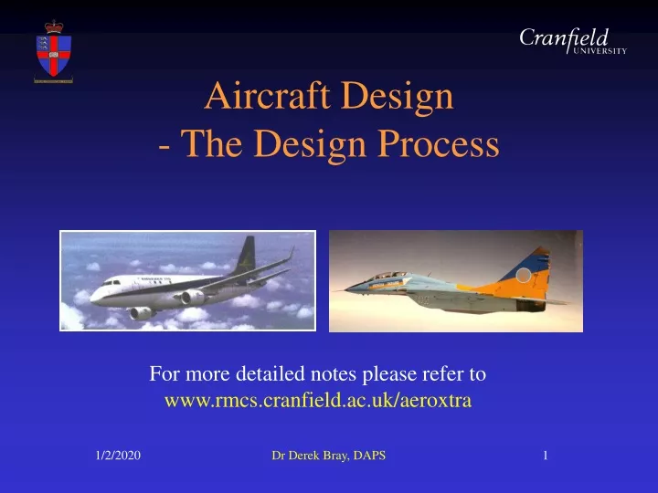 aircraft design the design process