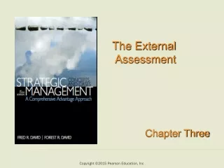 The External         Assessment                                                    Chapter Three