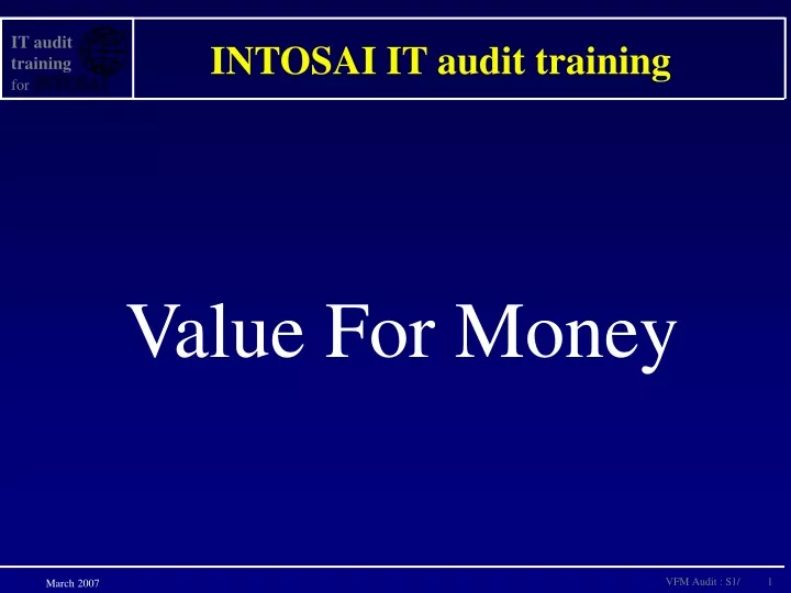 intosai it audit training