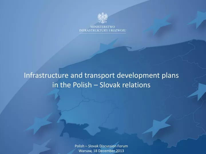 infrastructure and transport development plans