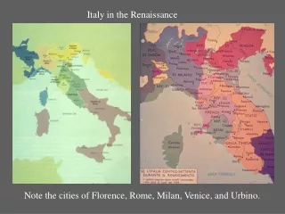 Italy in the Renaissance