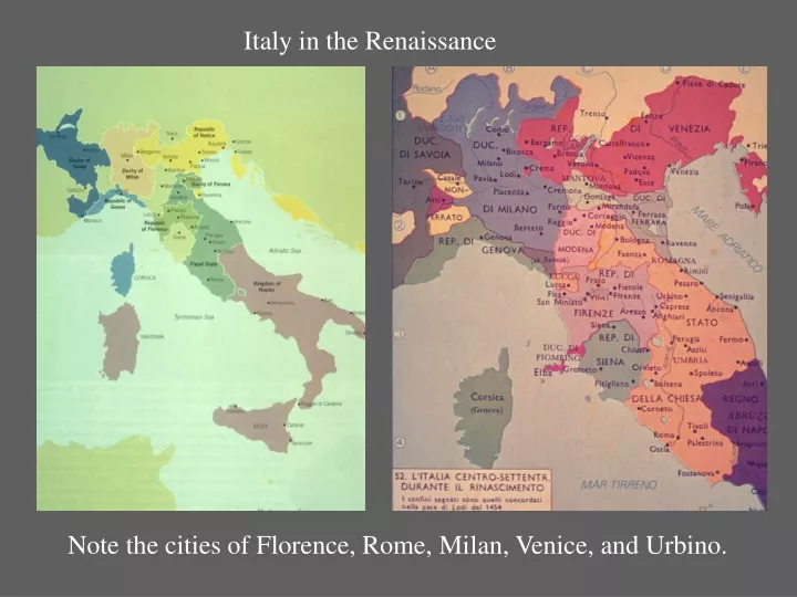 italy in the renaissance