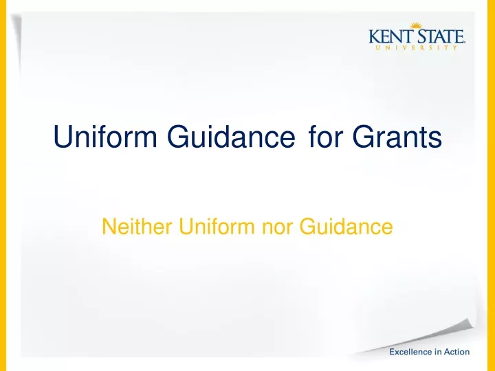 uniform guidance for grants