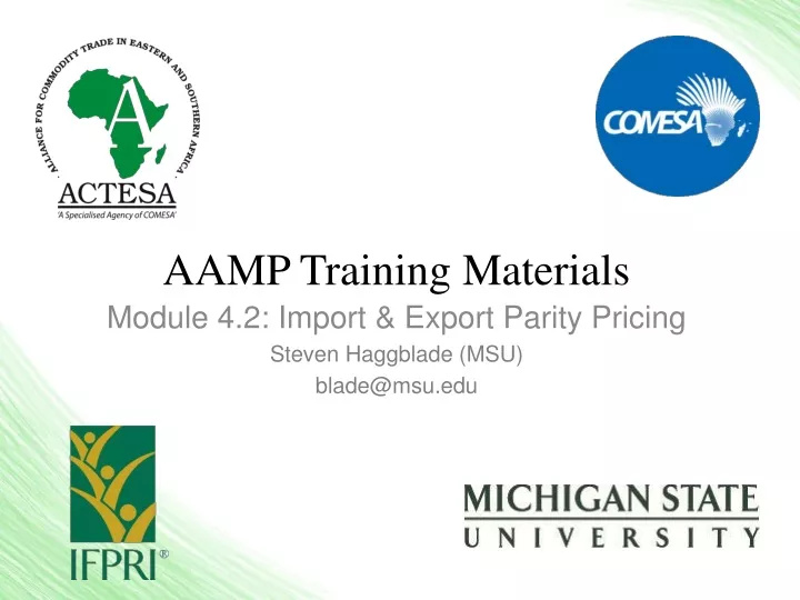 aamp training materials