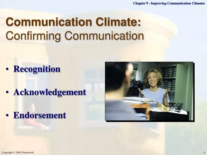 communication climate confirming communication
