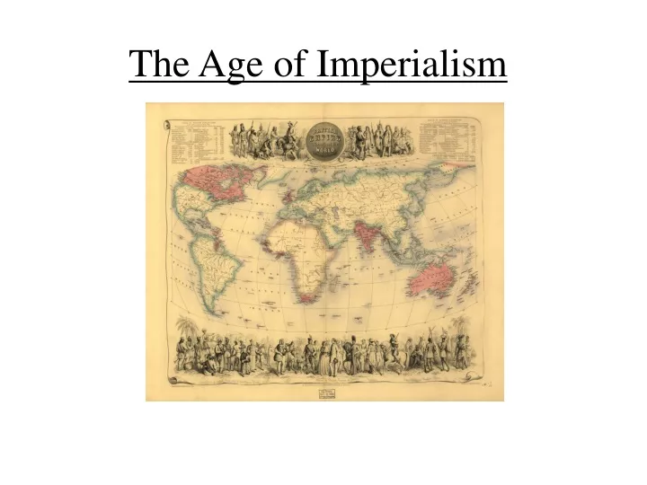 the age of imperialism