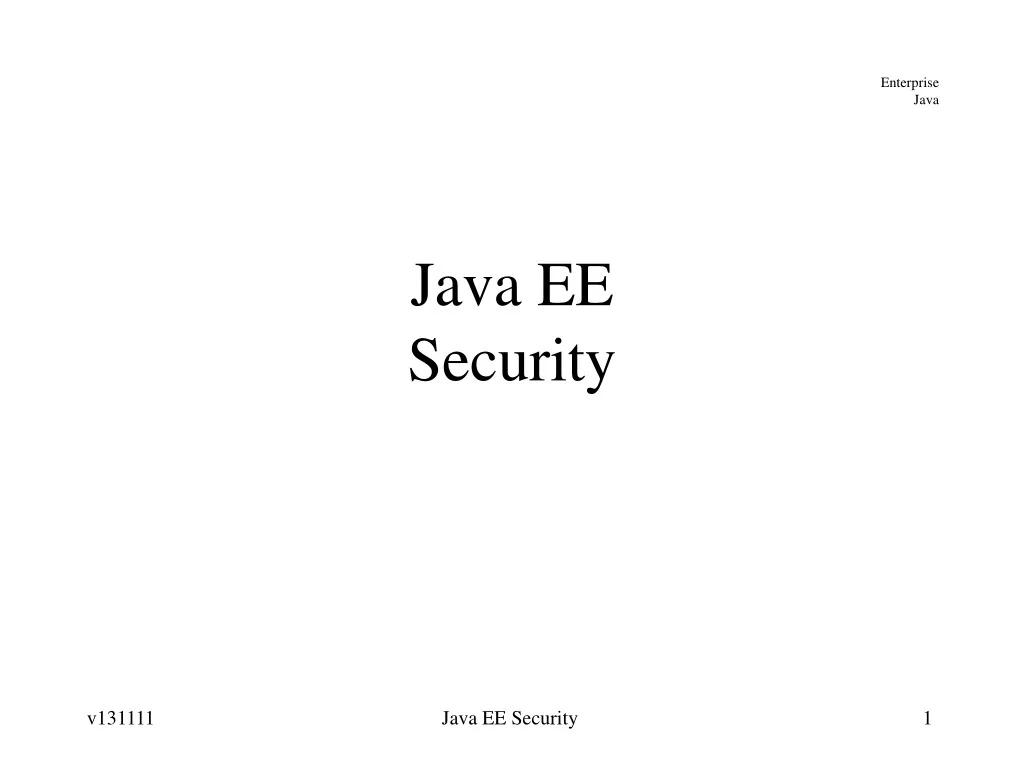 PPT - Comprehensive Guide to Java EE Security Implementation PowerPoint ...
