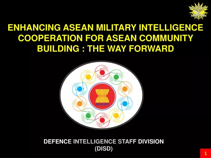 enhancing asean military intelligence cooperation