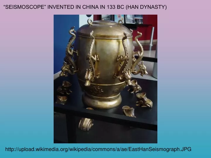 seismoscope invented in china