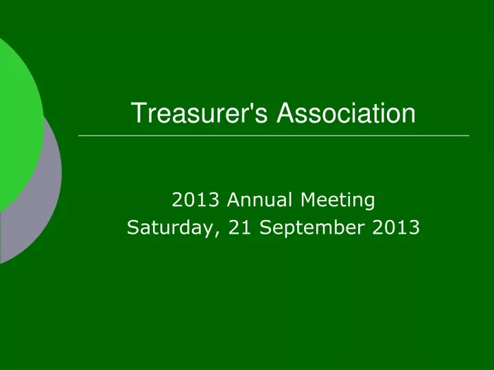treasurer s association