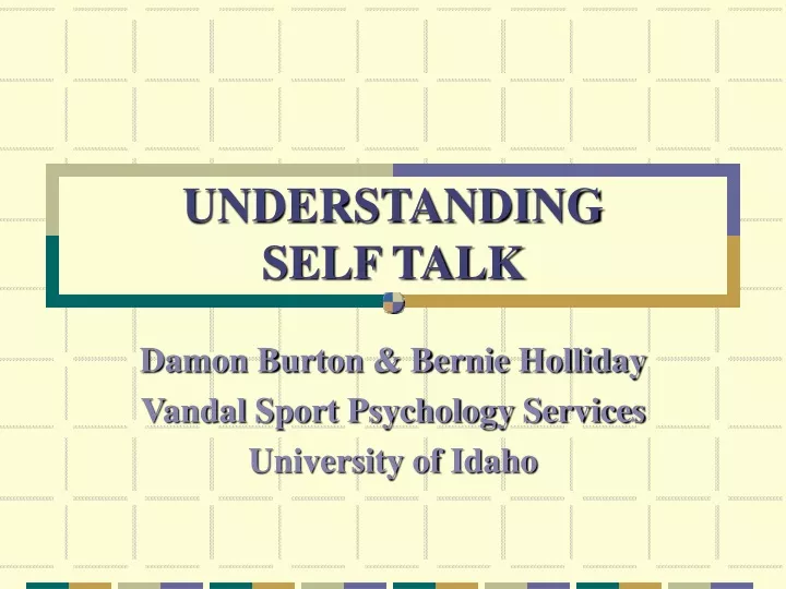 understanding self talk