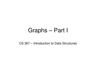 Graphs – Part I