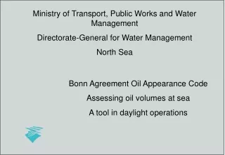 Ministry of Transport, Public Works and Water Management Directorate-General for Water Management