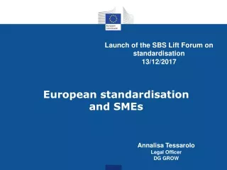 European standardisation and SMEs