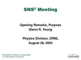 SNS 2  Meeting