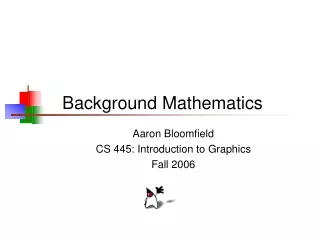 Background Mathematics