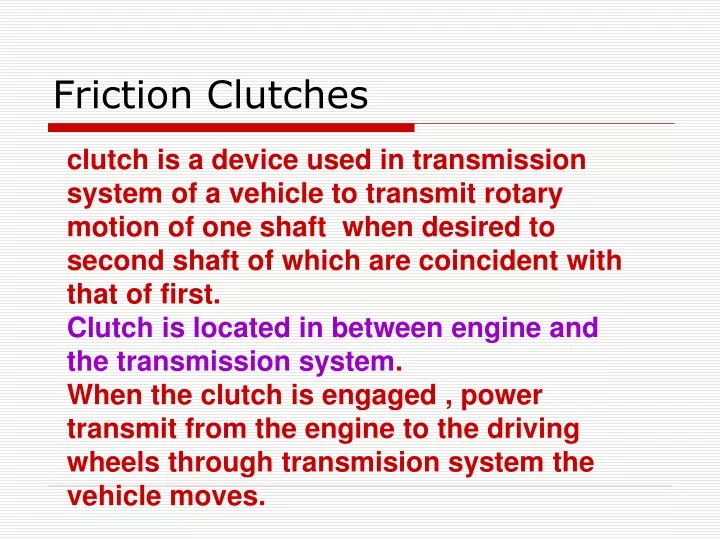 friction clutches
