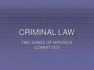 CRIMINAL LAW