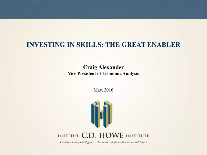 investing in skills the great enabler