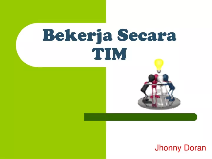 bekerja secara tim