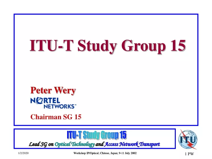 itu t study group 15