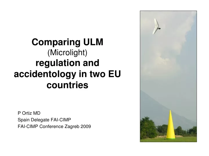 comparing ulm microlight regulation and accidentology in two eu countries
