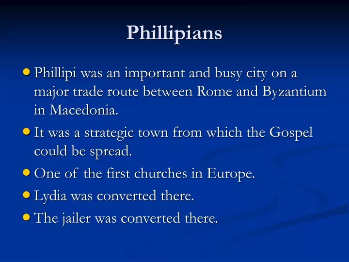 phillipians