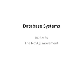 Database Systems