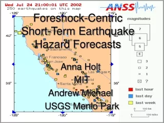 Foreshock-Centric  Short-Term Earthquake Hazard Forecasts