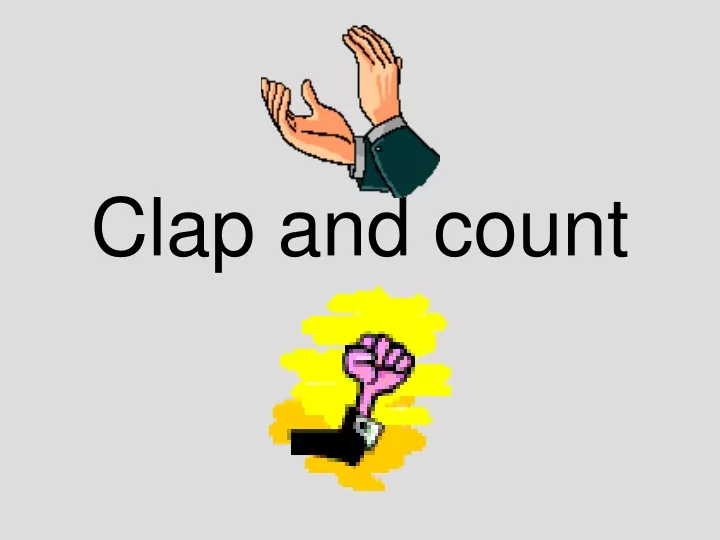 clap and count