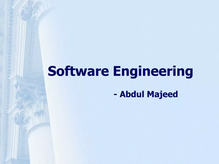 software engineering abdul majeed